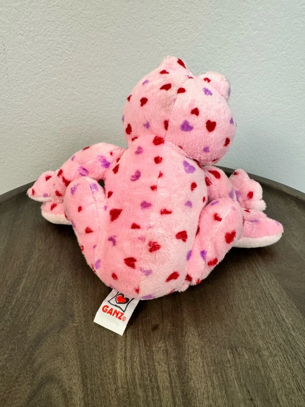 Ganz‎ Webkinz Pink Love Frog Hearts Retired Plush Stuffed Animal Valentine